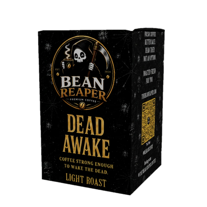 Dead Awake — light roast Bean Reaper coffee pods, box of 12 single-serve pods