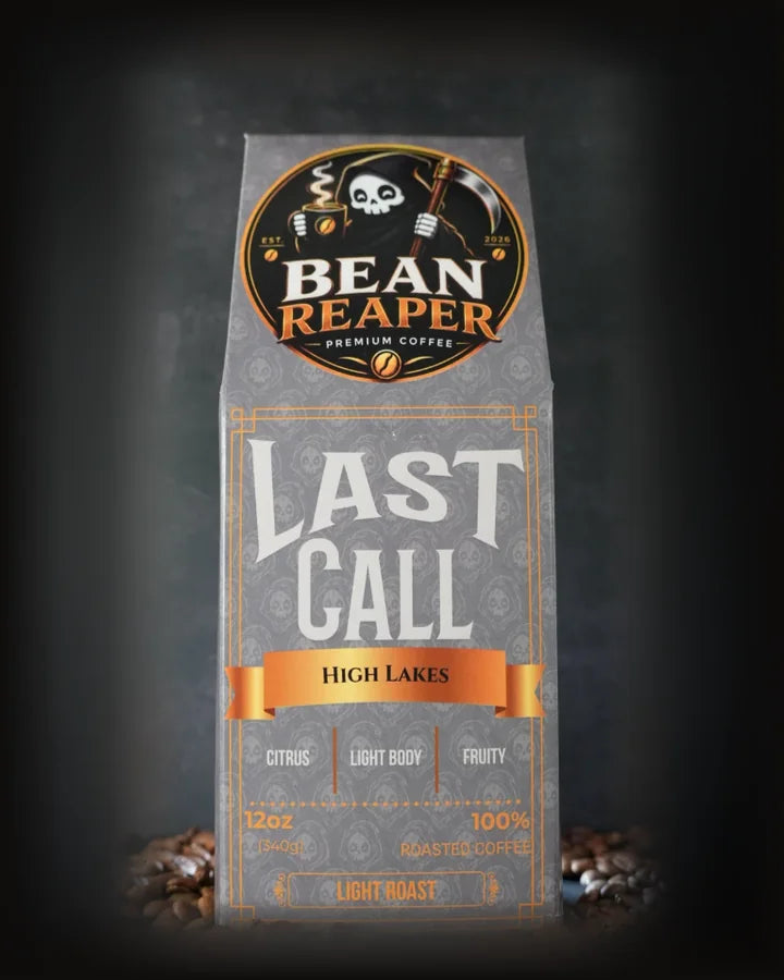 Last Call — light roast coffee bag from Bean Reaper, 12 oz, roasted to order