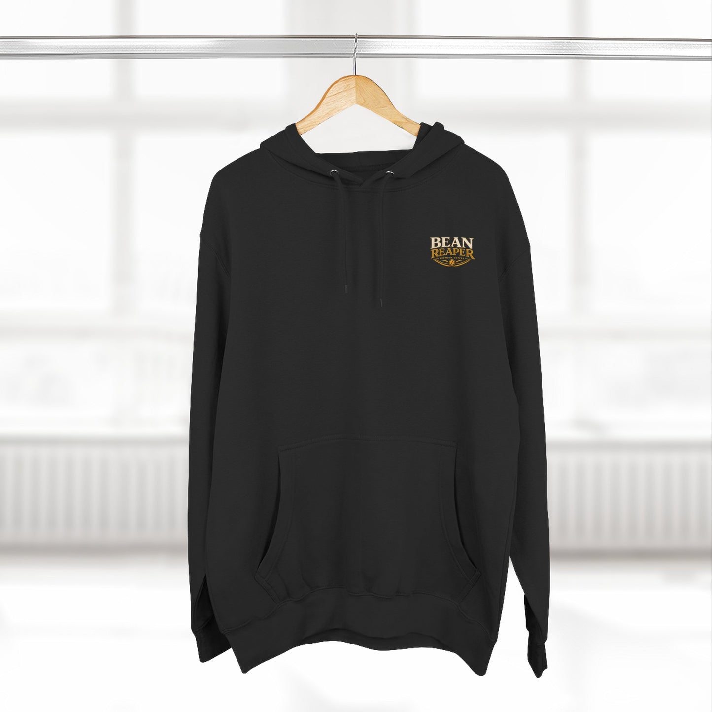 Bean Reaper Hoodie — Coffee Logo Fleece Pullover