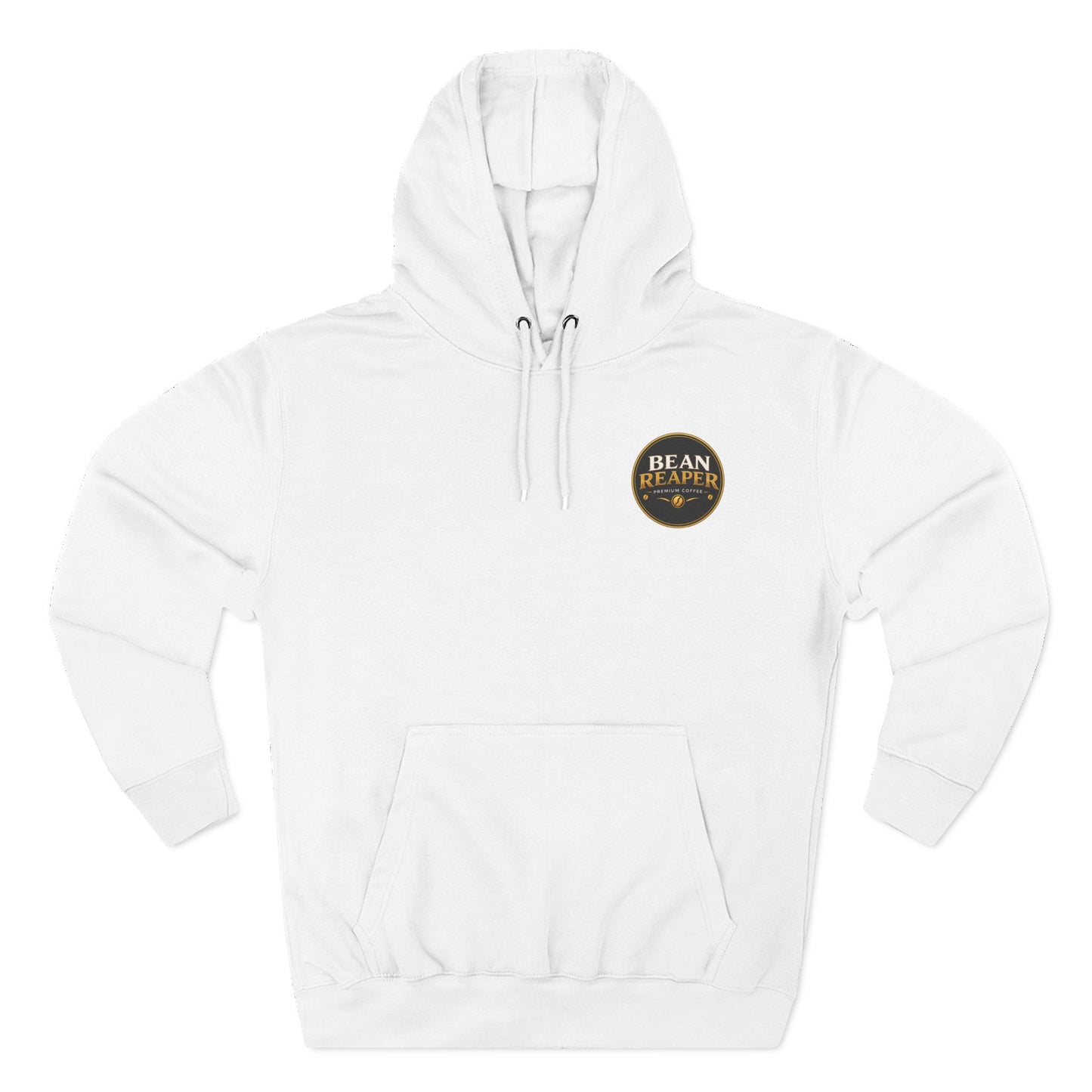 Bean Reaper Hoodie — coffee logo fleece pullover (product image)