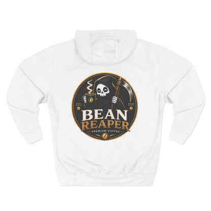 Bean Reaper Hoodie — Coffee Logo Fleece Pullover