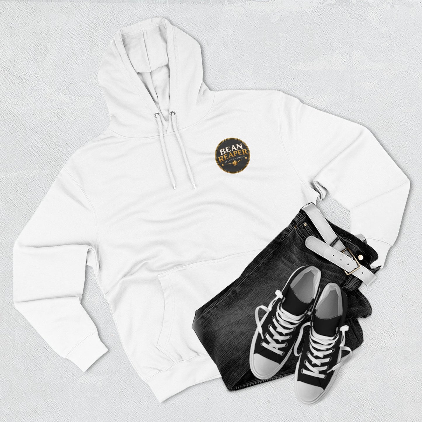Bean Reaper Hoodie — styling shot for dark roast coffee fans (additional product image)