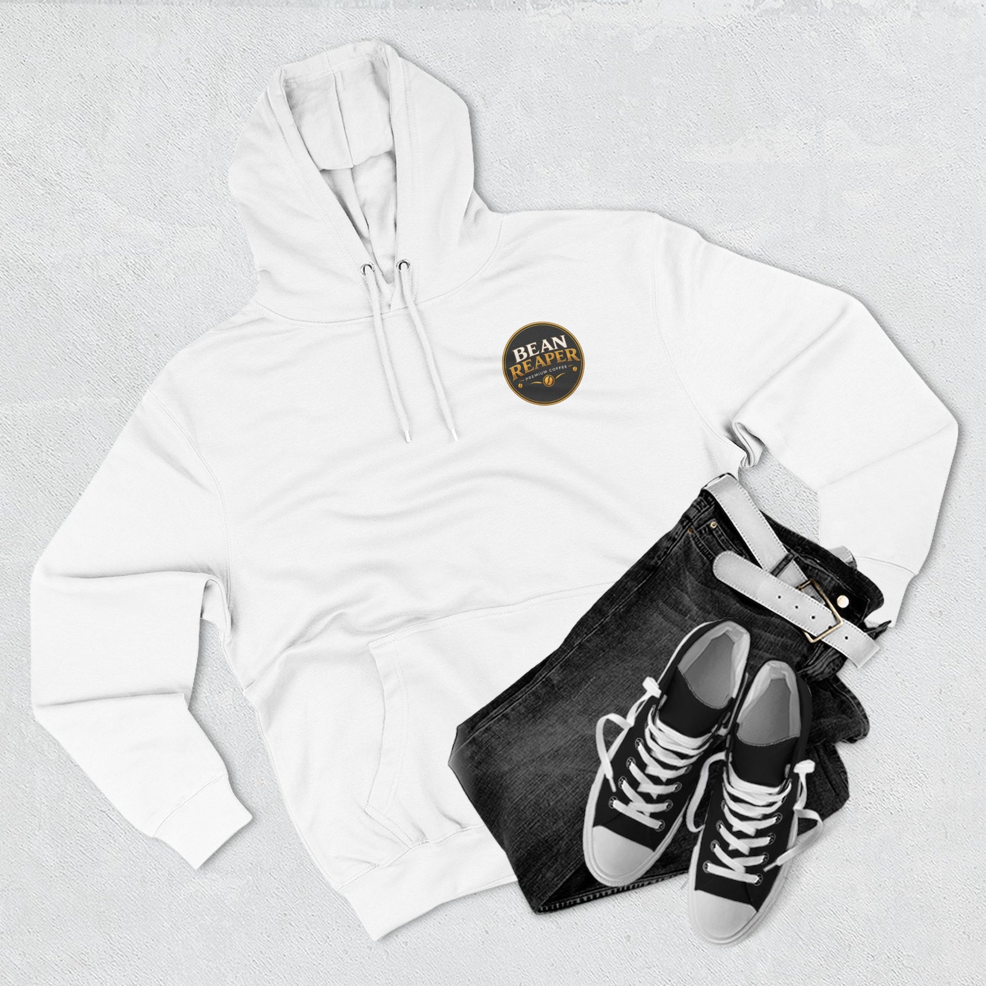 Bean Reaper Hoodie — styling shot for dark roast coffee fans (additional product image)