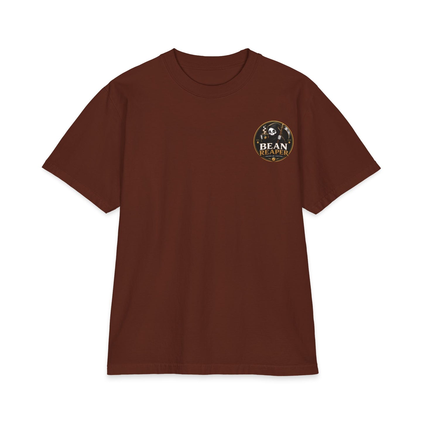 Bean Reaper Coffee Logo Tee, unisex coffee lover t-shirt — alternate view