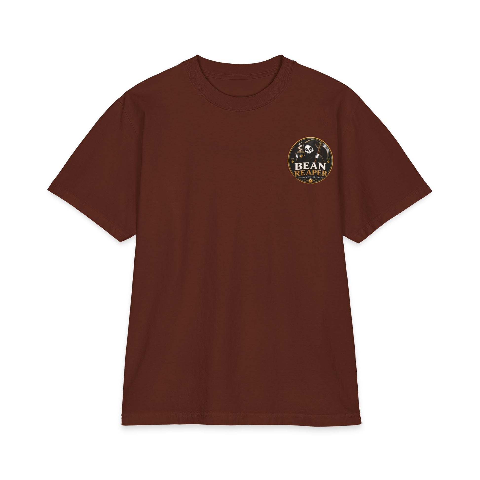 Bean Reaper Coffee Logo Tee, unisex coffee lover t-shirt — alternate view