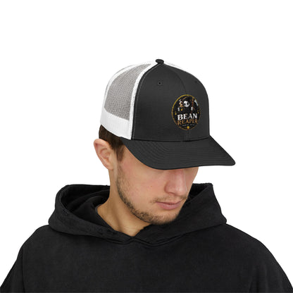 Bean Rescue Trucker Cap — Vintage Coffee Logo Snapback