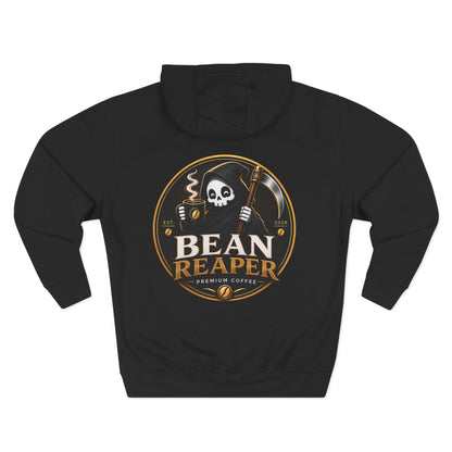 Bean Reaper Hoodie — Coffee Logo Fleece Pullover