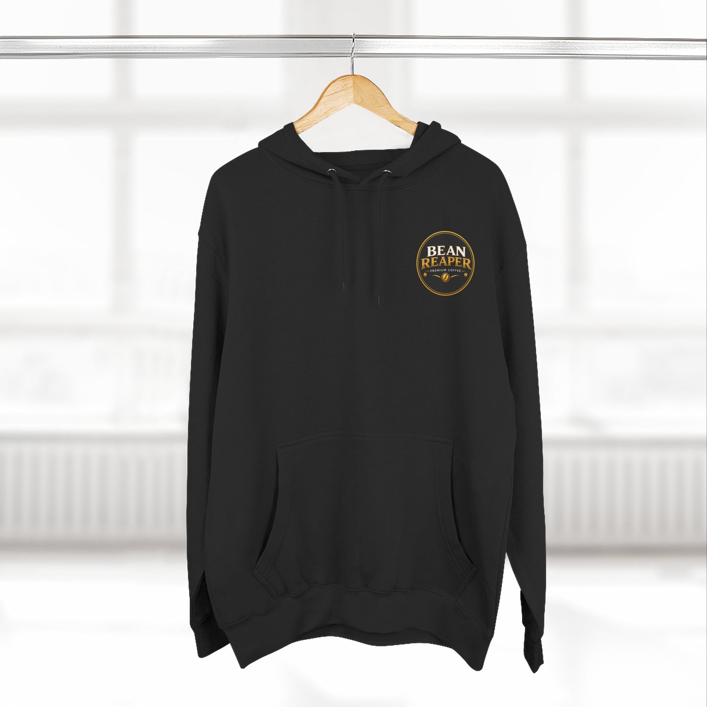 Bean Reaper Hoodie — colourway variation of the coffee logo pullover (additional product image)