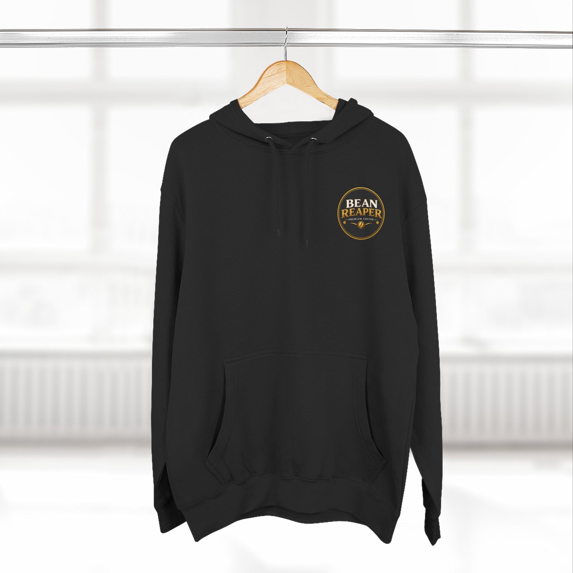 Bean Reaper Hoodie — colourway variation of the coffee logo pullover (additional product image)