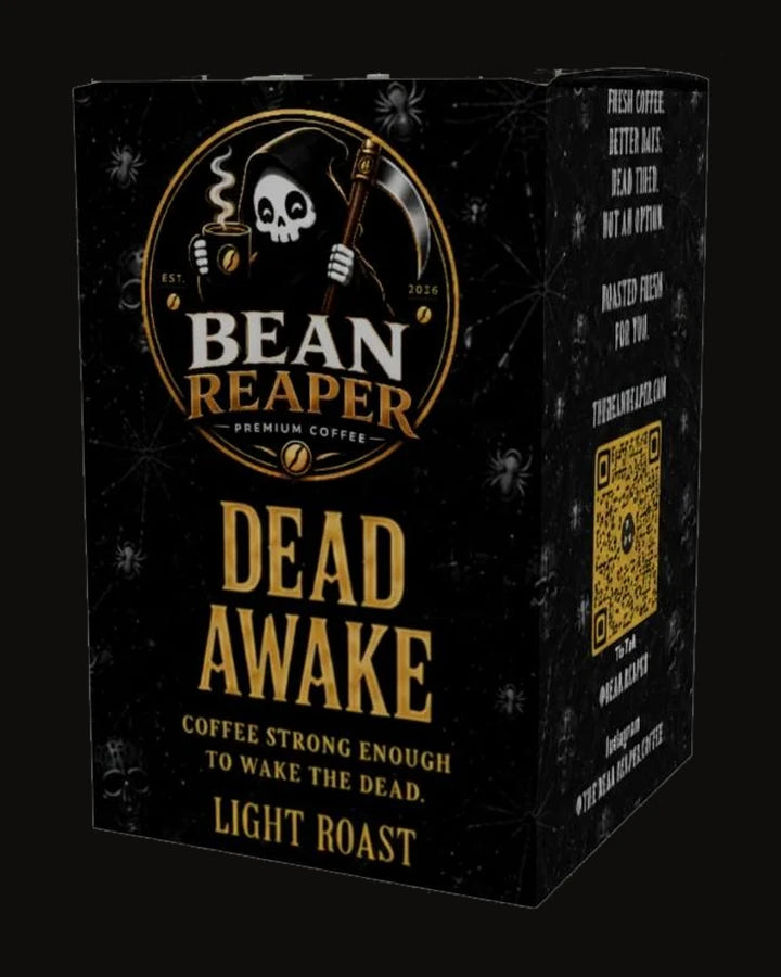 Dead Awake — light roast Bean Reaper coffee pods, box of 12 single-serve pods