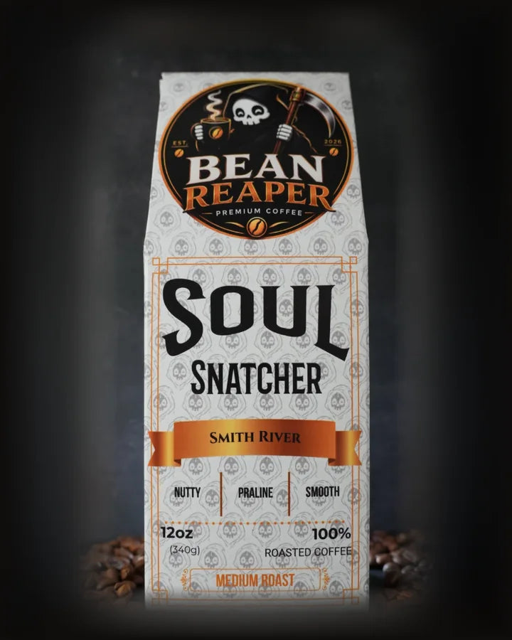 Soul Snatcher — medium roast coffee bag from Bean Reaper, 12 oz, roasted to order